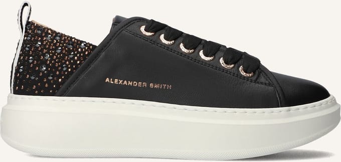 Alexander Smith Wembley Sneakers - Leer - Dames - Zwart - Maat 40