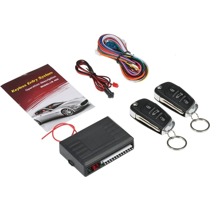 Autodeurslot Keyless Entry-systeem Centrale afstandsbediening Box Kit met kofferbakontgrendelingsknop veelkleurig