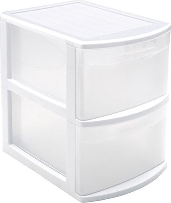 PlasticForte Ladeblok - 2 lades - bureau organizer - 39 x 29 x 40 cm