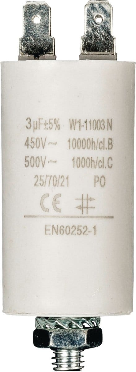 Fixapart W1-11003N Condensator 3.0 uf / 450 V + Aarde