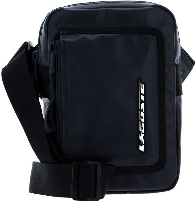 LACOSTE Cameratas Schoudertas Vertical Camera Bag Bleu Nuit Noir Donkerblauw