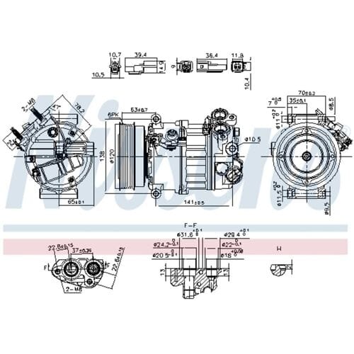 Compressor airconditioning NISSENS 890593