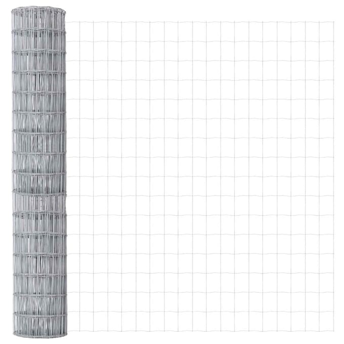 vidaXL - Euro - Hek - 1,5 - x - 10 - m - PVC-gelaagd - ijzer
