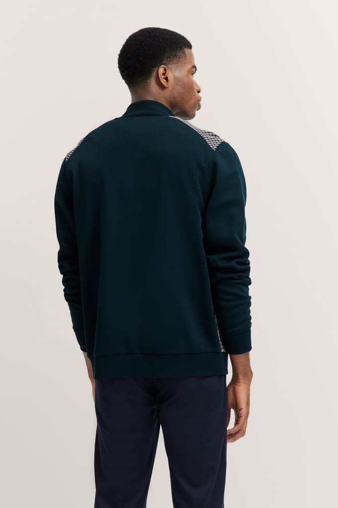 Bugatti Herren Sweatshirt met opstaande kraag