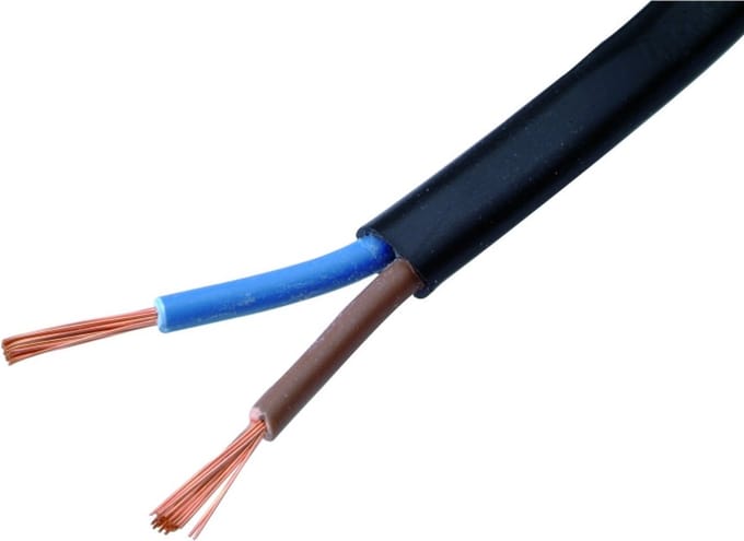 Neopreen buitenkabel - 2 x 1,00mm - 25 meter op rol