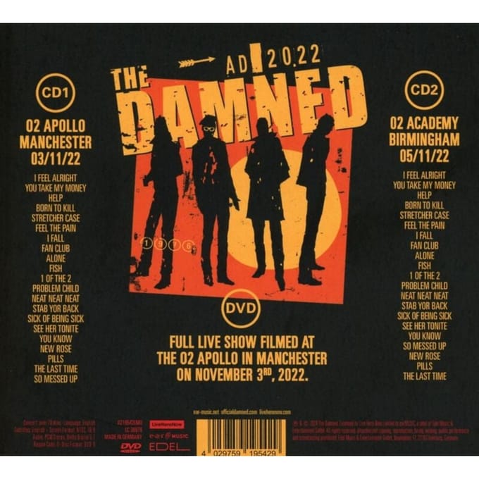 Damned, The CD - AD 2022 - Live in Manchester - voor Geen - standaard