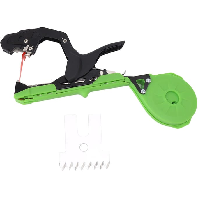 Plantbindmachine SK5 Staal Tuinbandgereedschap met Mes voor Druiven Frambozen Tomaten Klimplanten black