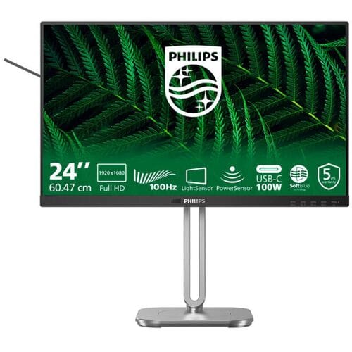 Philips 5000-serie 24B2G5301/00 computermonitor 60,5 cm (23,8") 1920 x 1080 pixels Full HD LCD zwart