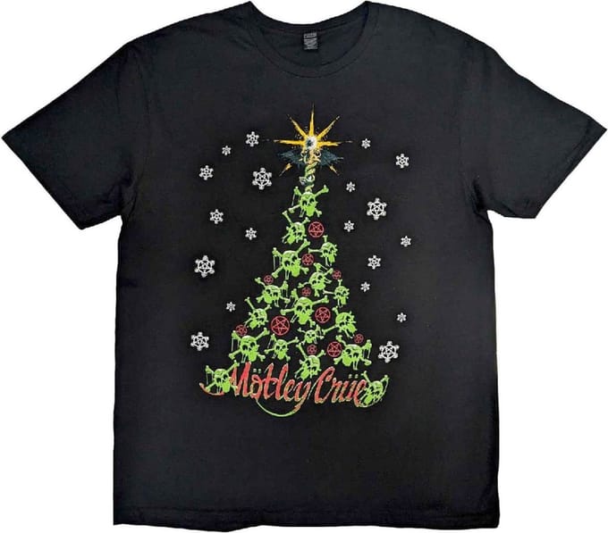 Motley Crue - Xmas Crue Heren Tshirt - M - Zwart