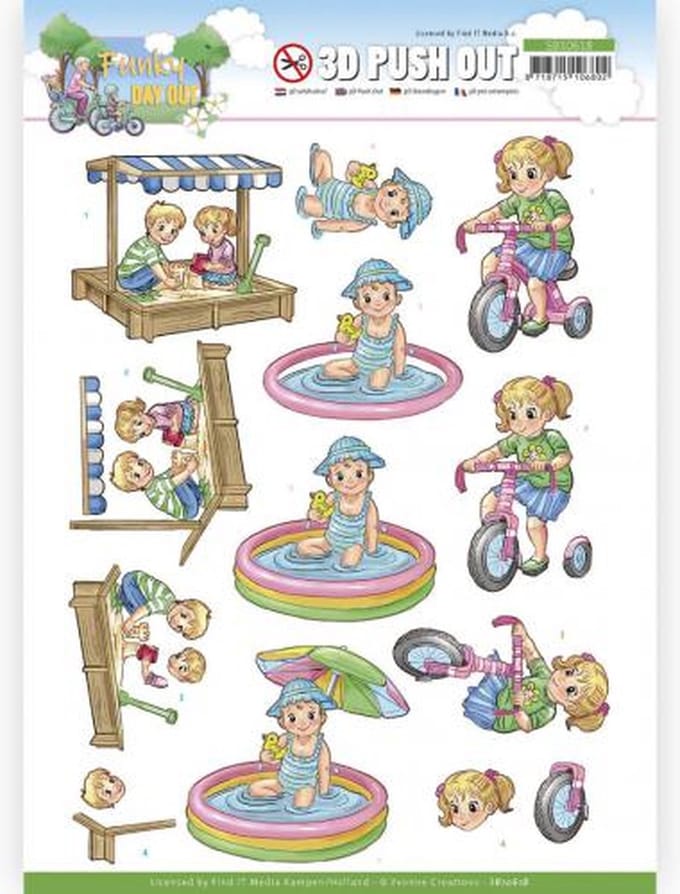 3D Push Out - Yvonne Creations - Funky Day Out - Playground