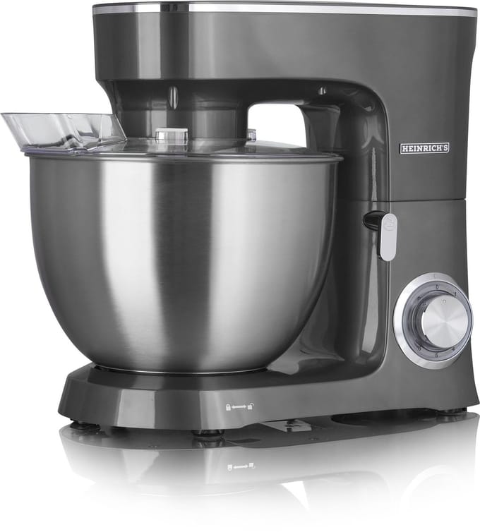 Heinrich´s HKM 8078 - keukenmachine - 1400 Watt - XXL - antraciet.