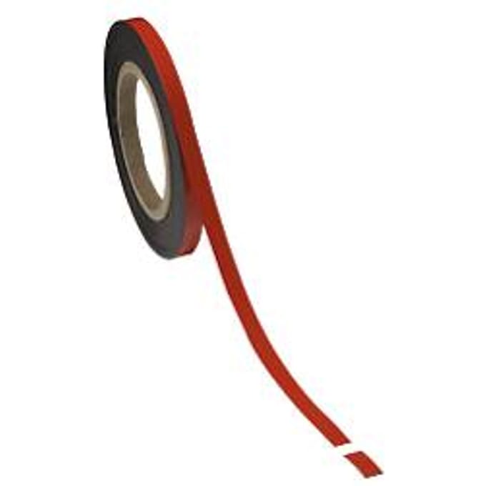 Magneetband, lichtrood, 10 x 10.000 mm