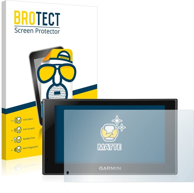 BROTECT - Screenprotector voor Garmin Camper 660 LMT-D - Folie Beschermfolie matte 2 Stuks