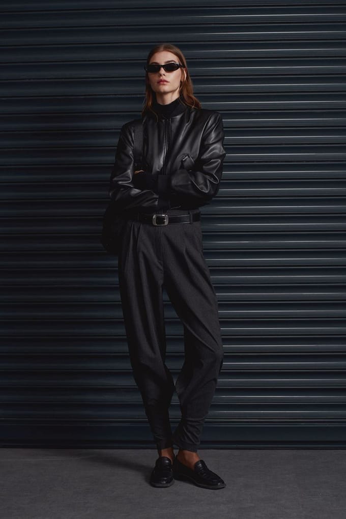 Dames Hoge Taille Gepersonaliseerde Crepe Broek