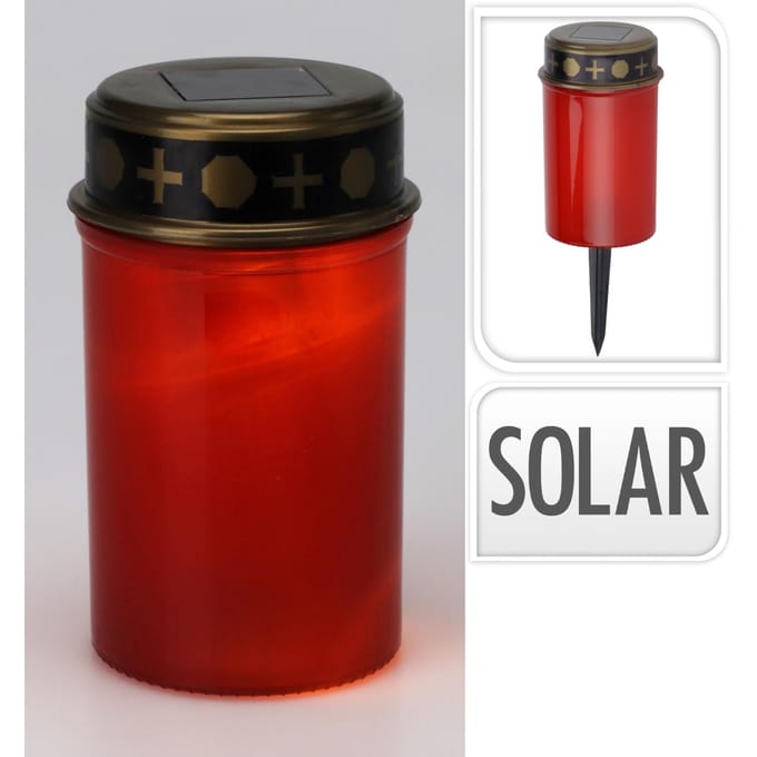 Graflicht - Solar - Rood - LED