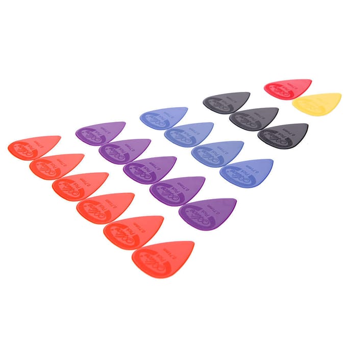 Alice AP-G 20 pièces 0.71mm saillant des plectres de guitare en Nylon gray