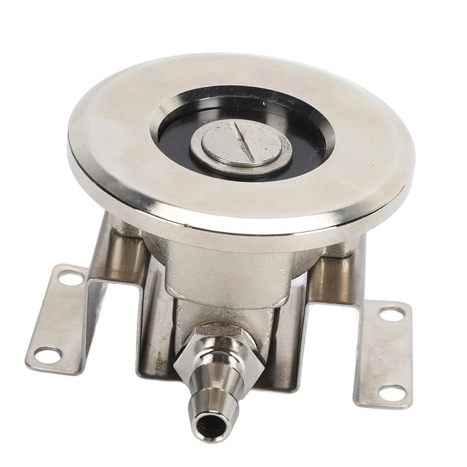 Adaptateur de nettoyage pour fût de bière en acier inoxydable, anti-fuite, puissant effet nettoyant gray