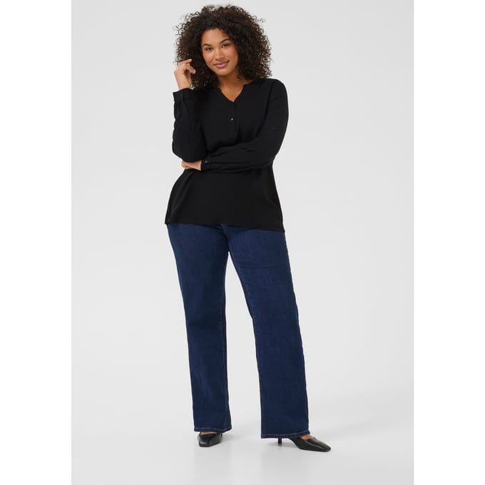 Damesblouse met lange mouwen KAFFE Curve Sida