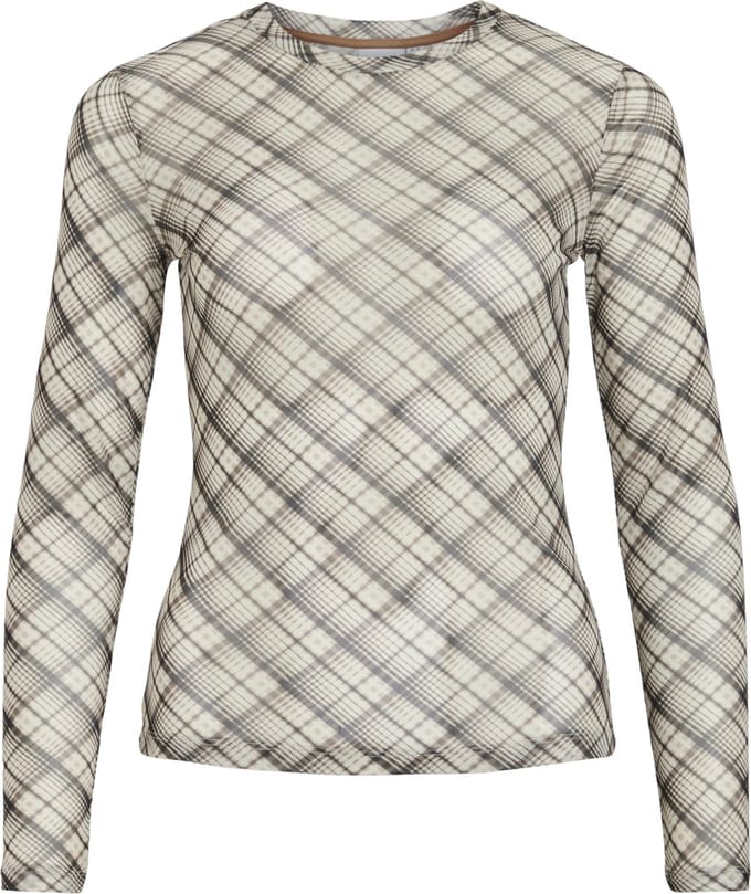 Vila T-shirt Vivolettis Chi O-neck L/s Top 14111122 Birch Chi Dames Maat - M
