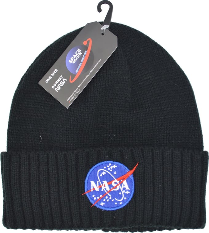 NASA Beanie Muts - zwart- Nasa logo - Unisex - one size