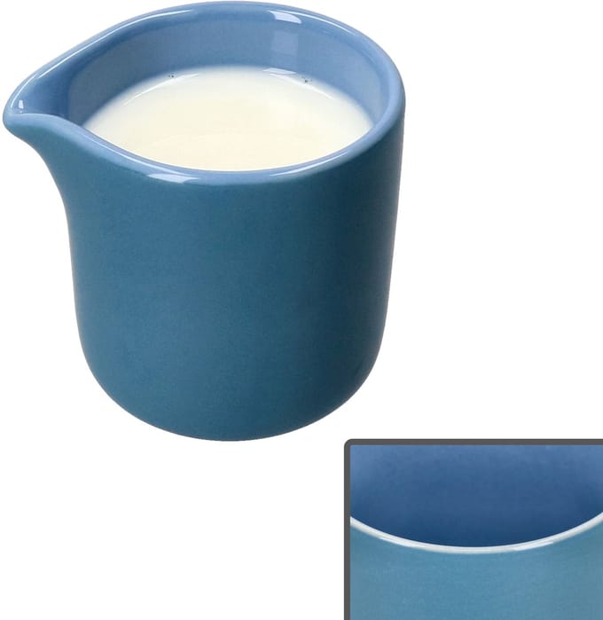 Jaspis oceaanblauw steengoed melkkannetje - 414424