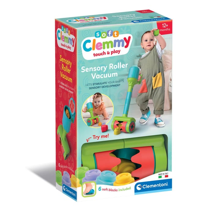 Clementoni - Soft Clemmy - Stofzuiger - Sensorische blokkenset - Vanaf 6 maanden