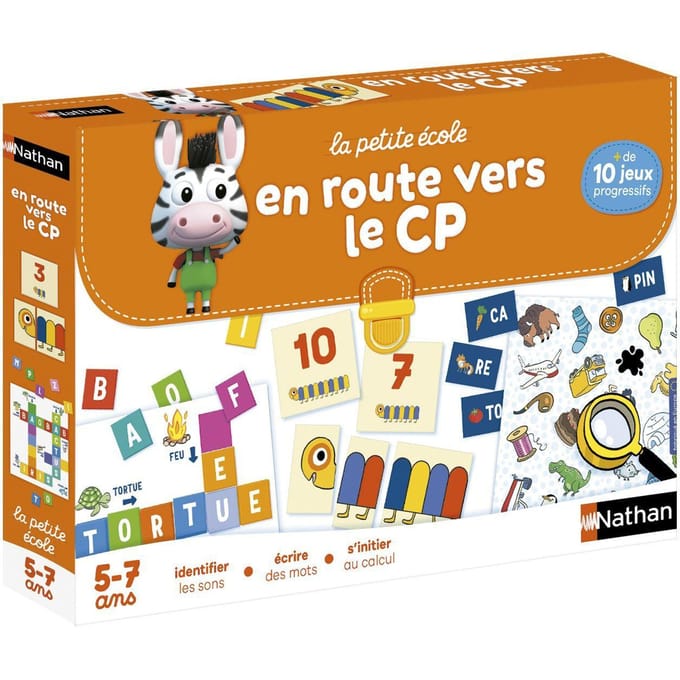 Coffret éducatif - NATHAN - La petite école - En route vers le CP ! - Jeux progressifs - Mixte pur