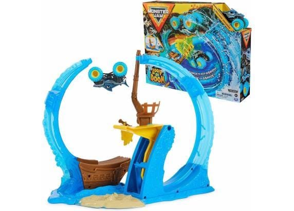 Spinmaster Monster Jam Megalodon? Loop of Doom 1:64 Playset Voertuigen