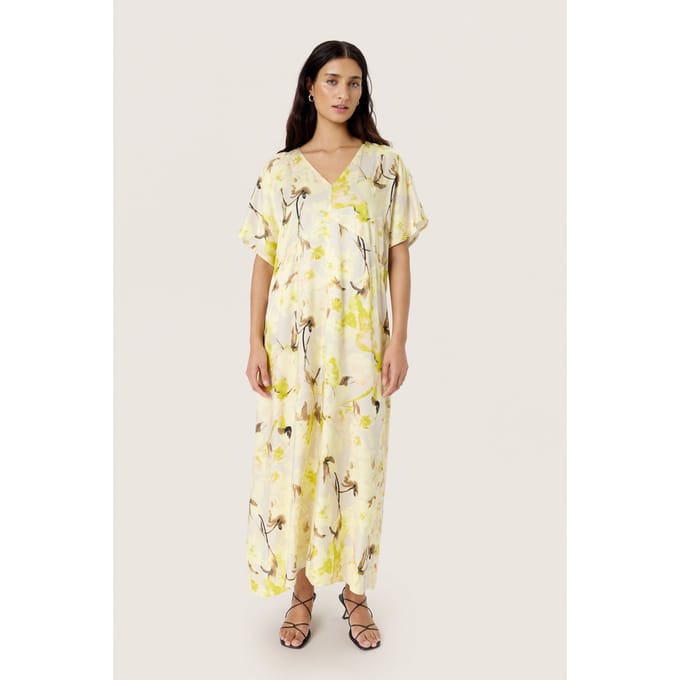 Jurk Regular fit French Vanilla Floral Print cream