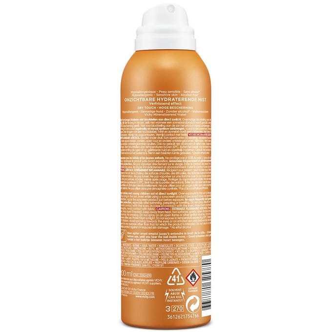 Vichy Capital Soleil Invisible Protective Mist Dry Touch SPF50+ | Lichaam 200 Crème