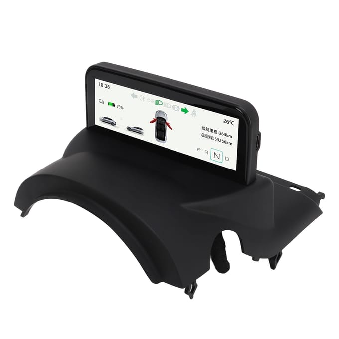 HUD Snelheidsmeter Display Scherm 4,6 inch 256 MB HD LCD Vervanging voor Tesla Model 3 Y black