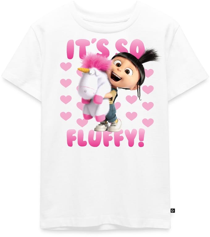 Minions Agnes It's So Fluffy Pink Met Eenhoorn Premium T Shirt Kinderen