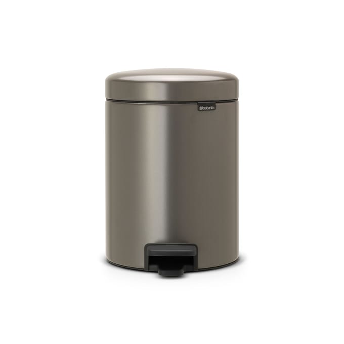Brabantia Pedaalemmer Newicon - Staal - Platinum - 26.3x21.7x30.2cm - 5l