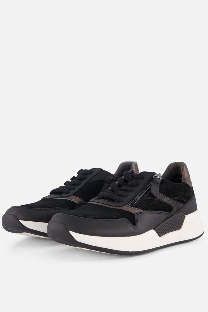 Gabor Gabor Rollingsoft Sneakers zwart Suede