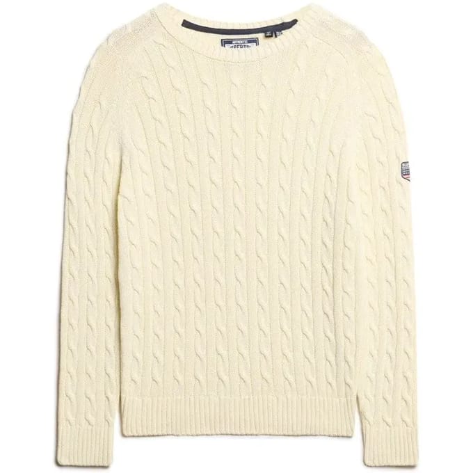 Superdry - Slouchy Kabeltrui - Dames - Sweaters