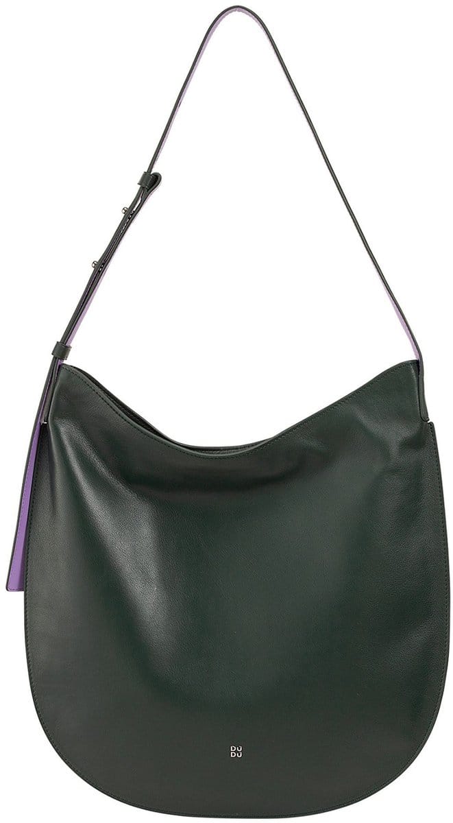 DuDu Sylvie Schoudertas Leder 36.5 cm - Dames - mangrove