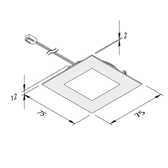 Hera LED meubelverlichting FAQ 68 roestvrij staal 4W 4.000K