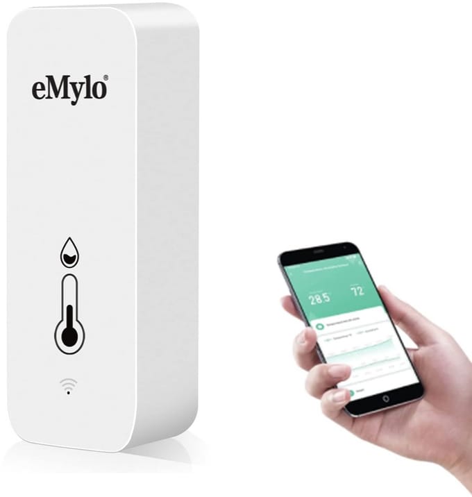 Wifi Binnen Temperatuur en Vochtigheid Meter met App Meldingen