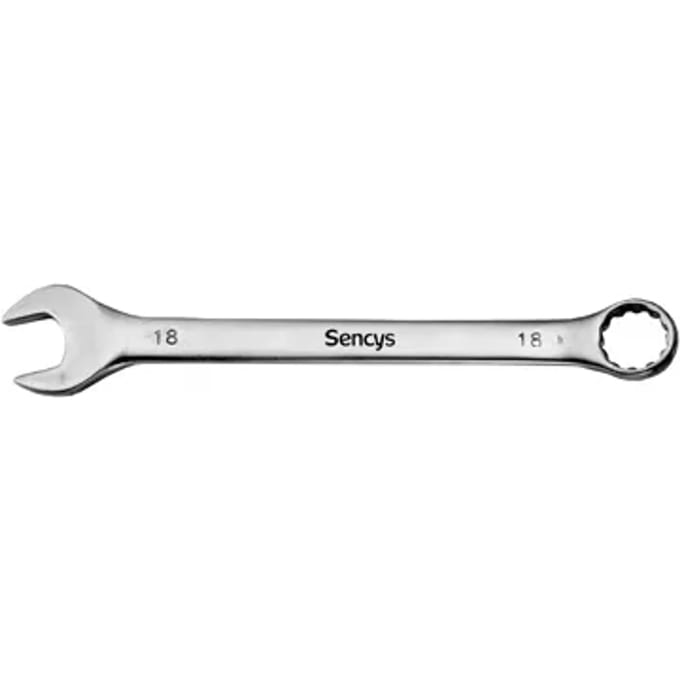 Sencys Ringsteeksleutel Chroom 18mm