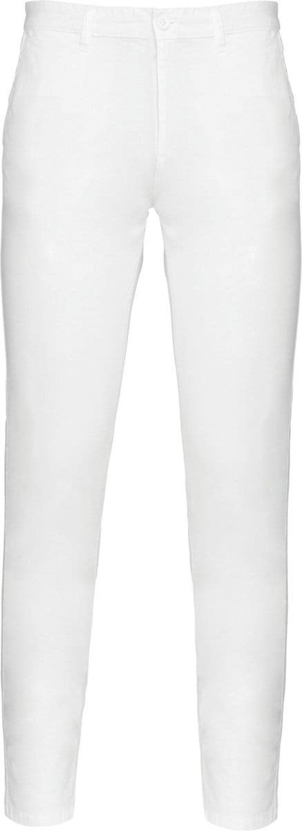 Kariban Herenchinobroek K740 - White - 48 NL (42 FR)