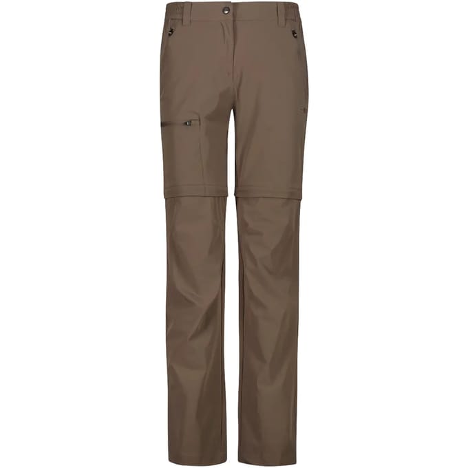 Stretch Wandelbroek met Rits en Cargo Pockets Dames CMP