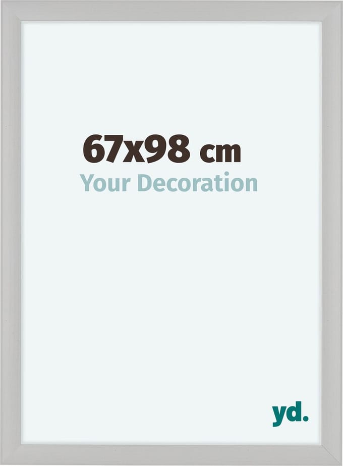 Your Decoration - Fotolijst 67x98 cm - MDF - Wit Houtnerf - Como