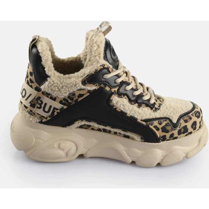 Damestrainers Buffalo CLD Chai Warm - Vegan Nappa/Fur