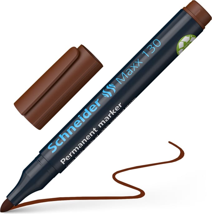 Schneider permanent marker - Maxx 130 - ronde punt - bruin - S-113007