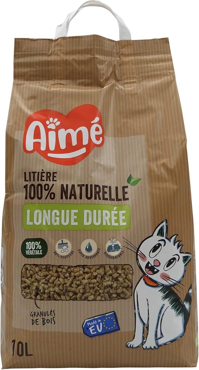 Houtvezel kattenbakvulling 10 liter zeer absorberend