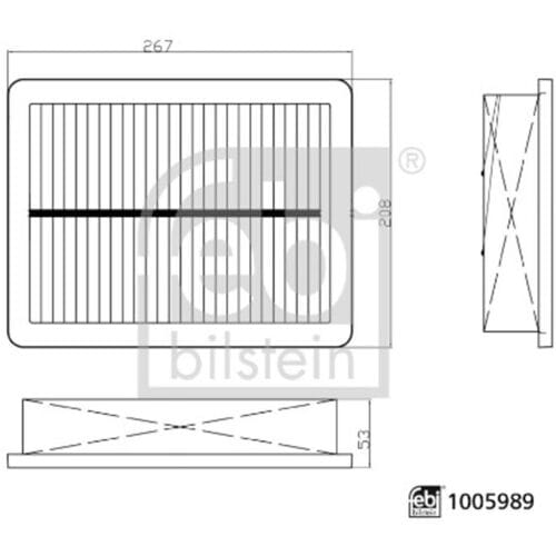 Luchtfilter FEBI BILSTEIN 1005989