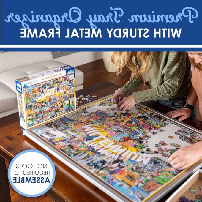 Puzzelbord 1000 stukjes - Legpuzzel mat - Puzzel opbergen - Draagbaar ontwerp - 66 x 81 cm - Niet gespecificeerd