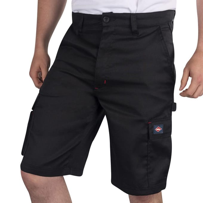 Lee Cooper Heren Klassieke Cargo Korte Broek (Zwart)