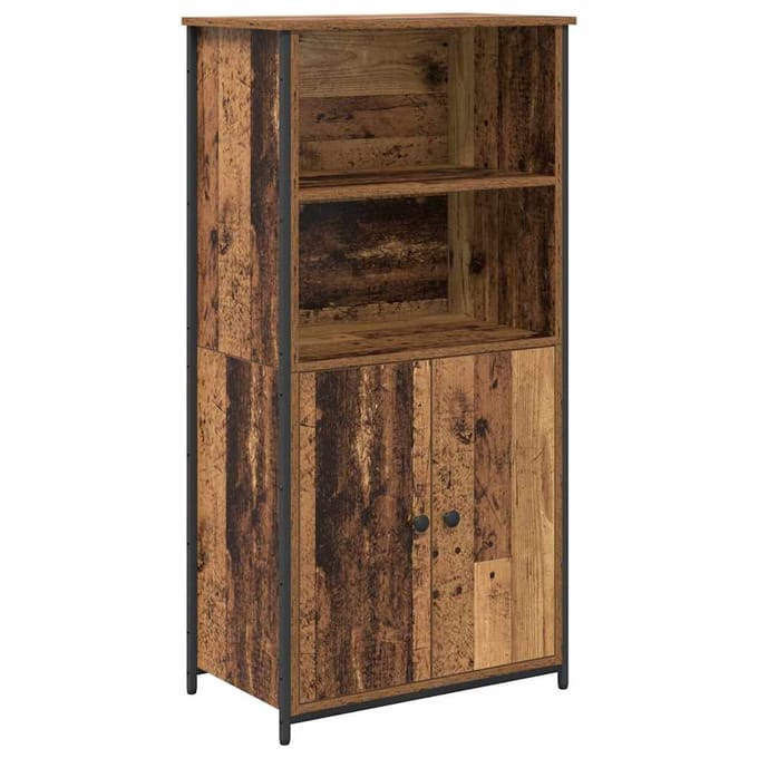 vidaXL Highboard Oud Hout 62 x 36 x 121,5 cm Bewerkt hout