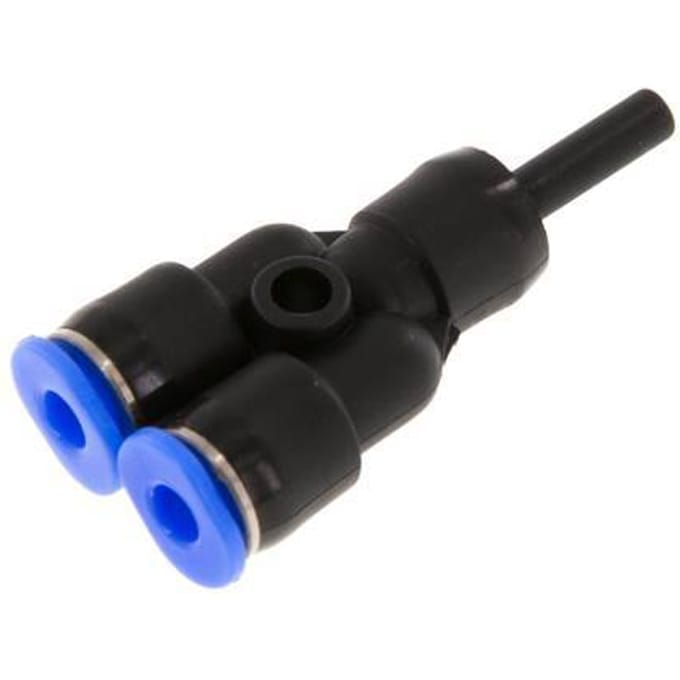 3mm x 3mm Y-koppeling PBT Insteekfitting Plug Compact Ontwerp NBR [2 Stuks]